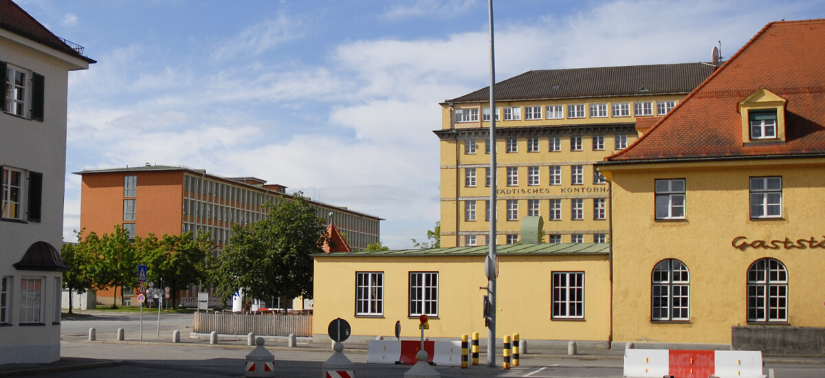 Gaststätte und Kontorhaus I und II - denkmalgeschütze Gebäude, Großmarkt München